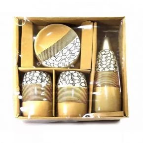 Набір для ванної кімнати Delizia, 4 предмети, кераміка, коричневий (DN32778)