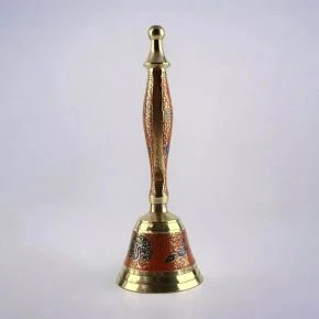 Дзвіночок настільний з ручкою «Пташки», бронза, 21,5 см (DN35951E)