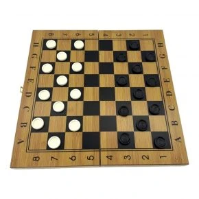 Набір 3 в 1 Duke: нарди, шахи, шашки, бамбук, 33,5 x 33,5 см (DN36039)