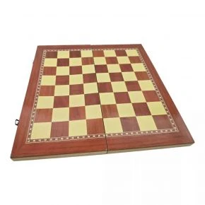 Шахи, шашки й нарди Duke 3 в 1, дошка 39,6 x 38,9 см, дерево, коричневі (DN36197)