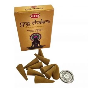 Набір пахощів HEM Yog Chakra з паличками, конусами, спреєм і підставкою (DN36527)