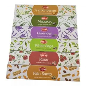 Набір пахощів HEM Premium Masala, 6 ароматів по 15 г, з підставкою (DN36549)