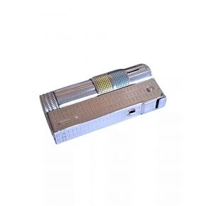 Бензинова запальничка Imco Triplex Super 6700 Two Tone, хром, жовто-блакитна (IM1800083)
