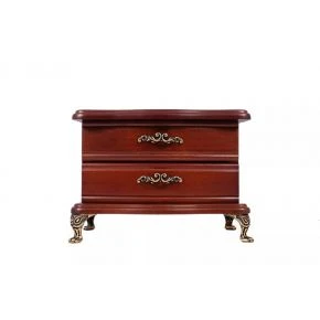 Комодик-скринька для прикрас King Wood, дворівневий, дерево, коричневий (JF-K2816-2B)