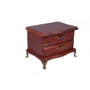 Комодик-скринька для прикрас King Wood, дворівневий, дерево, коричневий (JF-K2816-2B)
