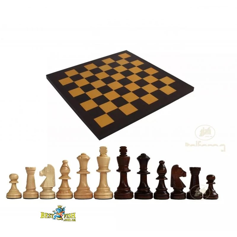 Шахи Italfama, шкіряна дошка 34 x 34 см, дерев'яні фігури, король 9 см (LEAT22+G114CM) Шахи Italfama, шкіряна дошка 34 x 34 см, дерев'яні фігури, король 9 см (LEAT22+G114CM)