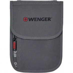 Сумочка для документів на шию Wenger Travel Accessories, RFID-захист, сіра (Wt611878)