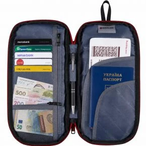 Органайзер для документів Wenger Travel Accessories, RFID-захист, 13 x 27 x 2 см, чорний (Wt611880)