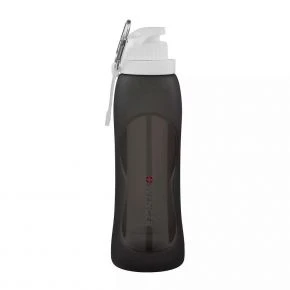 Пляшка для води складана Wenger Travel Accessories, 500 мл, силікон, чорна (Wt611889)