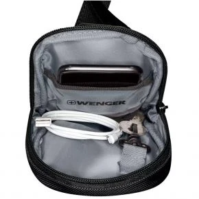 Сумка через плече для смартфона Wenger XE Compact з RFID-захистом, 1 л, чорна (Wt653867)