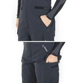 Напівкомбінезон демісезонний утеплений мембранний Norfin Rebel Pro Pants Gray 20000 мм (586002-M)