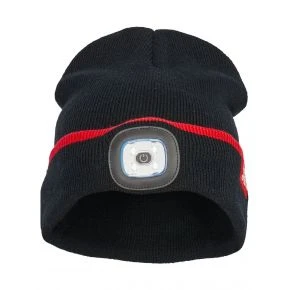 Шапка Lucky John DROP LED чорна з ліхтариком L (302776-03L)