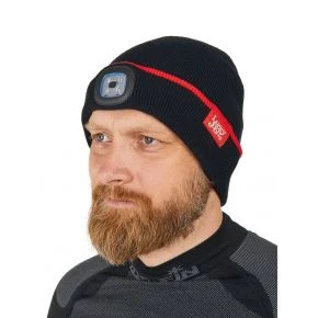 Шапка Lucky John DROP LED чорна з ліхтариком L (302776-03L)