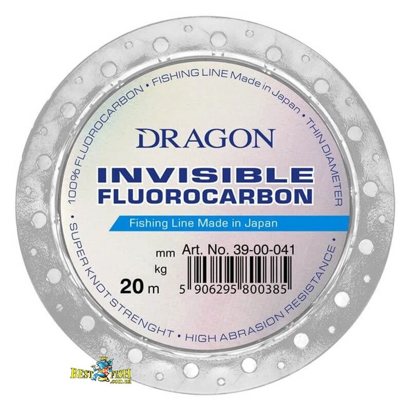Волосінь Dragon Invisible Fluorocarbon 20 м 0.20 мм 3.05 кг (TPO-39-00-020) Волосінь Dragon Invisible Fluorocarbon 20 м 0.20 мм 3.05 кг (TPO-39-00-020)