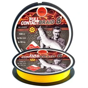 Плетений шнур Bokor Full Contact 8 Braid Yellow 0.25 мм 135 м (30990025)