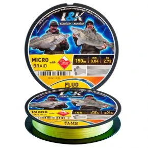 Плетений шнур L. and K. Micro Braid Fluo Yellow 0.04 мм 150 м (30965004)