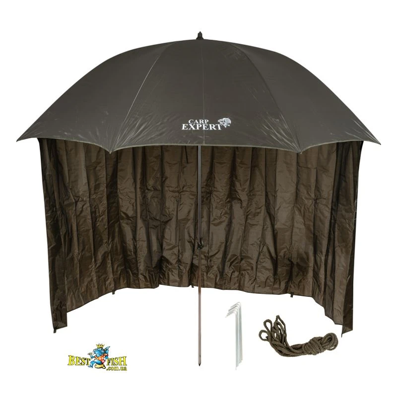 Парасоля-намет рибальська Carp Expert With Shelter 250 см (73749256) Парасоля-намет рибальська Carp Expert With Shelter 250 см (73749256)