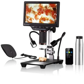 Мікроскоп цифровий Bresser Wi-Fi 1080p з LCD-екраном (9652100)