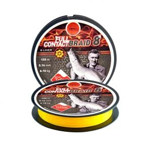Плетений шнур Bokor Full Contact 8 Braid Yellow 0.20 мм 135 м (30990020)