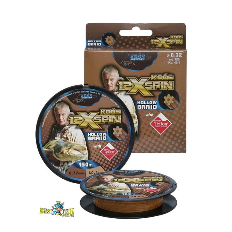 Шнур Koos 12X Spin Braid 0.28 мм 150 м (30396040) Шнур Koos 12X Spin Braid 0.28 мм 150 м (30396040)