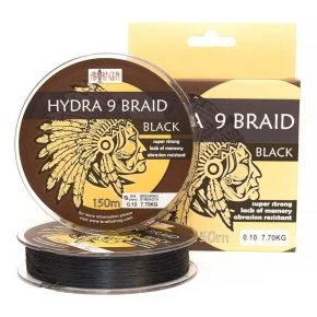 Шнур BratFishing Aborigen Hydra 9 Braid 150 м 0.22 мм чорний 30-02-025-022 (30/02-025-022)