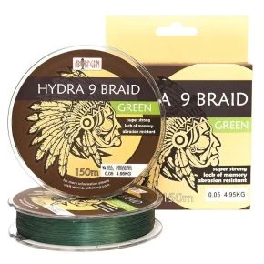 Шнур BratFishing Aborigen Hydra 9 Braid 150 м 0.24 мм зелений 30-02-026-024 (30/02-026-024)