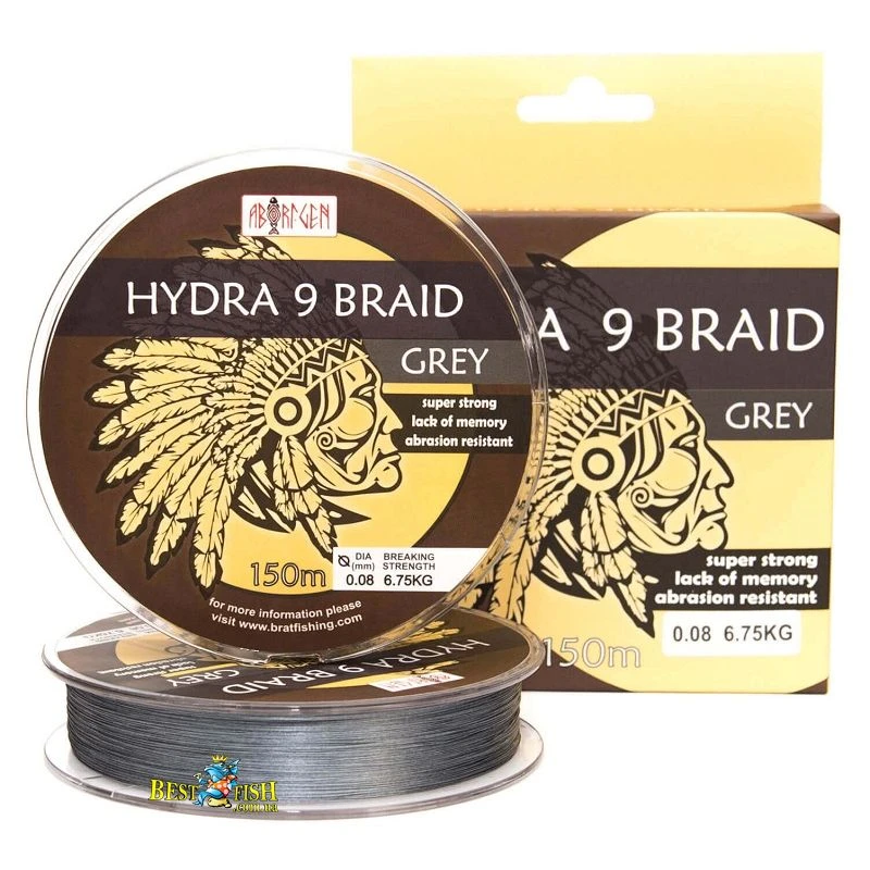 Шнур BratFishing Aborigen Hydra 9 Braid 150 м 0.28 мм сірий 30-02-027-028 (30/02-027-028) Шнур BratFishing Aborigen Hydra 9 Braid 150 м 0.28 мм сірий 30-02-027-028 (30/02-027-028)