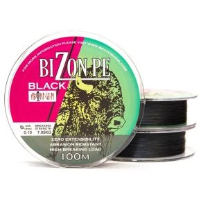 Шнур Bratfishing Bizon Pe Black 100m 0.34mm чорний