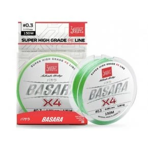 Шнур Lucky John Basara Light Green X4 PE 150 м 0.132 мм Світло-зелений (LJ4100-013)