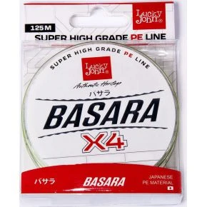 Шнур Lucky John Basara Light Green X4 PE 125 м 0.174 мм Світло-зелений (LJ4102-017)