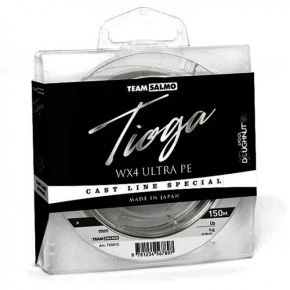 Шнур Team Salmo Tioga Silver Grey WX4 UltraPE 150 м 0.242 мм Сірий (TS5015-024)