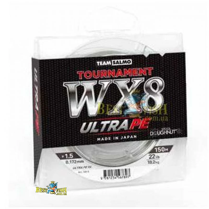 Плетений шнур Team Salmo Tournament WX8 Ultra PE (5013-015) Плетений шнур Team Salmo Tournament WX8 Ultra PE (5013-015)