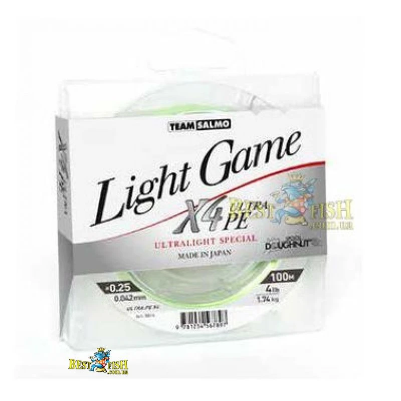 Плетений шнур Team Salmo Light Game X4 Ultra PE (5014-006) Плетений шнур Team Salmo Light Game X4 Ultra PE (5014-006)