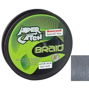 Шнур плетений Lineaeffe Hiper Catch Spectra Braid 135 м 0,18 мм 16 кг світло-сірий