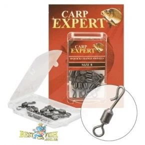 Вертлюжок-застібка Carp Expert QUICK CHANGE 10шт