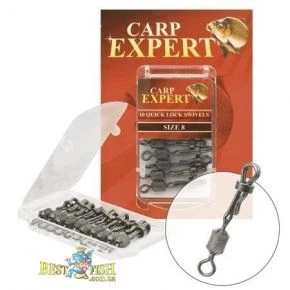Швидка застібка Carp Expert QUICK LOCK SWIVELS 10шт