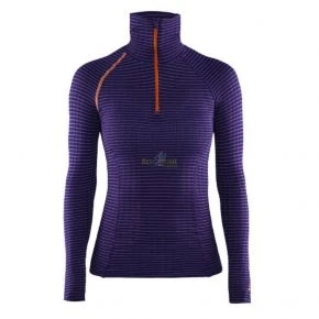 Терморубашка жіноча Craft Extreme Zip Turtle Neck LS фіолетова