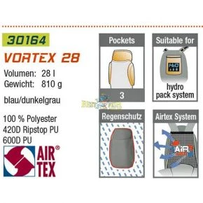 Рюкзак High Peak Vortex 28 (Blue/Dark Grey)