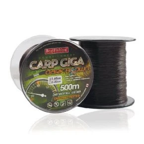 Волосінь Bratfishing Carp giga dark brown 0.30mm