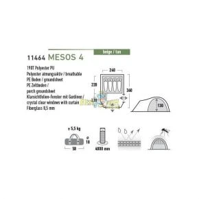 Палатка High Peak Mesos 4