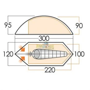 Палатка Vango Blade 100 Cactus
