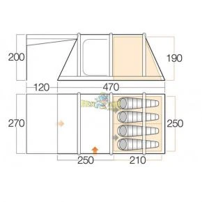 Палатка Vango Solaris 400 Herbal
