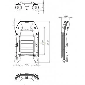 Лодка надувная Pelzer Schlauchboot PZ 235