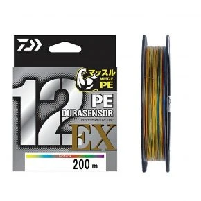 Шнур Daiwa UVF PE Dura Sensor X12EX+Si3 5C 200m 31kg 0.330mm #4.0 (17302382)