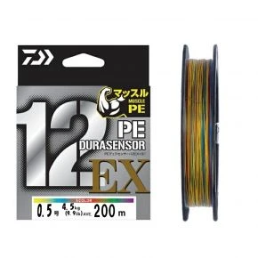 Шнур Daiwa UVF PE Dura Sensor X12EX+Si3 5C 200m 4.5kg 0.117mm #0.5 (17302363)