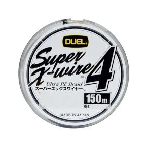Шнур Duel Super X-Wire 4 150m Silver 9kg 0.19mm #1.2 (H3582-S)