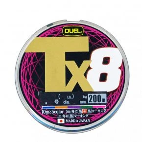 Шнур Duel Tx8 200m 5Color 6.4kg 0.13mm #0.6 (H4332-5C)