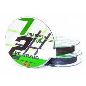 Плетений шнур Bratfishing Braid #12 Black 0.06 мм 100 м (30/02-019-006)