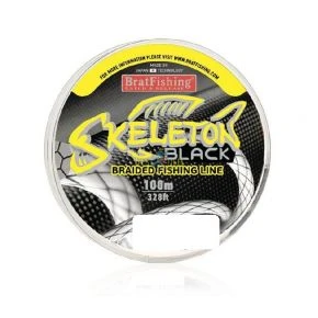 Плетений шнур Bratfishing Skeleton Black 0.25 мм 100 м (30/02-014-025)