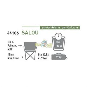 Стул High Peak Salou (Gray/Dark gray)